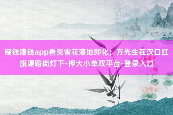賭錢賺錢app看見雪花落地即化;萬先生在漢口紅旗渠路街燈下-押大小單雙平臺-登錄入口